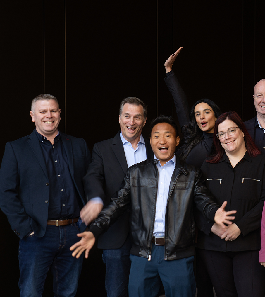 FlexTrap leadership team celebrating payment accuracy innovation.